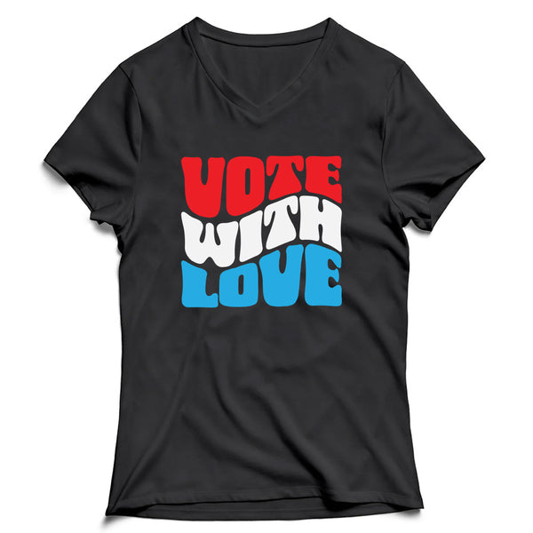Vote With Love "Flow" Women's V-Neck
